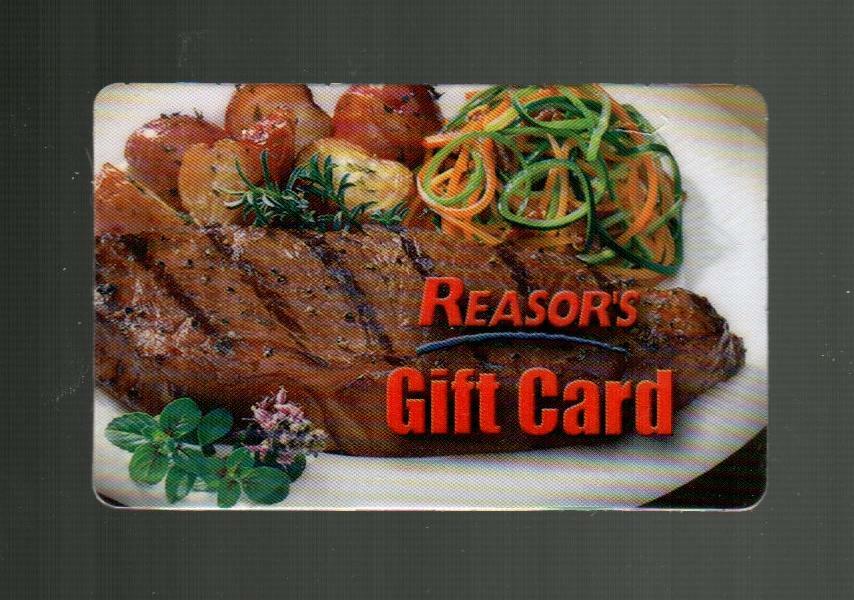 REASOR'S Steak Dinner ( 2007 ) Gift Card ( $0 )