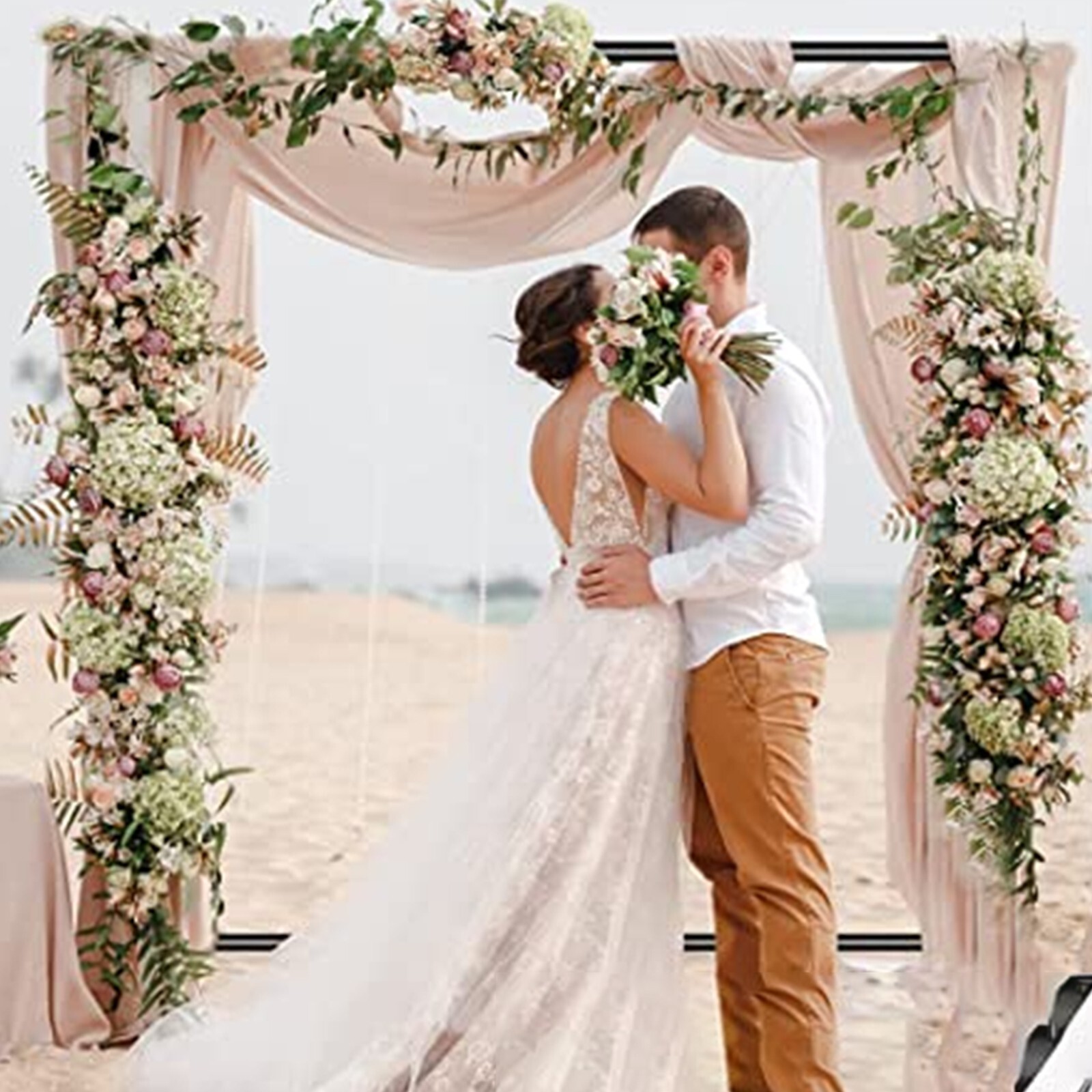 8'x10' Banner Stand Step and Repeat Adjustable Telescopic Trade Show Backdrop