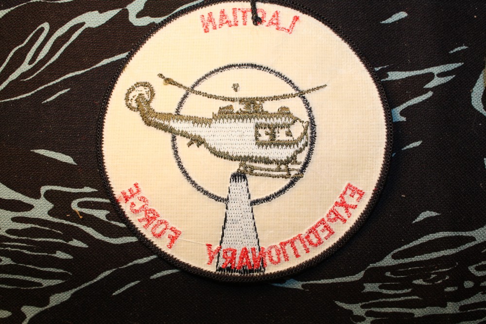 Special Forces Group project white star Laos Expeditionary Force Laotian patch