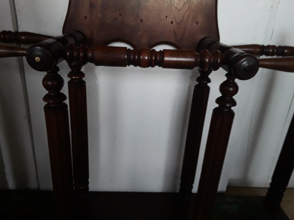 Antique Walnut Hall Rack Umbrella Stand