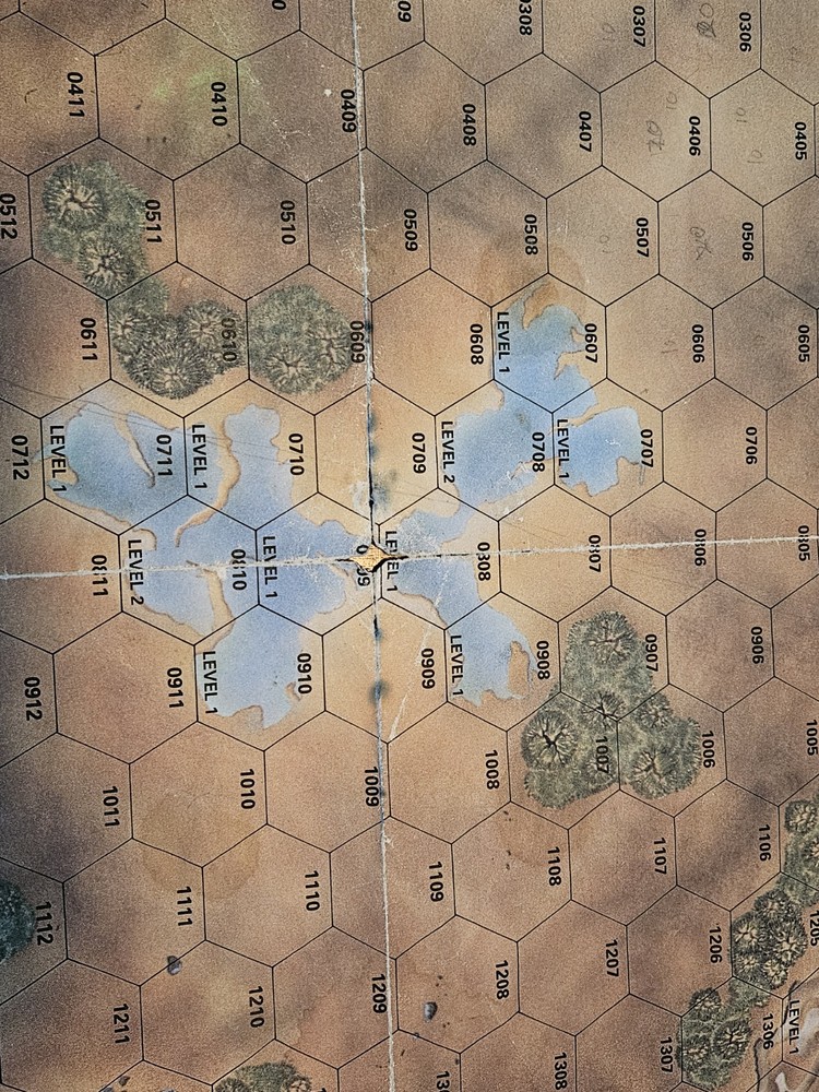 Battletech Map Lot- Map Set#3 City Hills #2- Assorted 1985 Maps Damaged