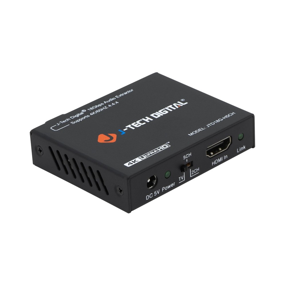 J-Tech Digital 4K HDMI 2.0 Audio Extractor Converter SPDIF 3.5mm Output HDCP