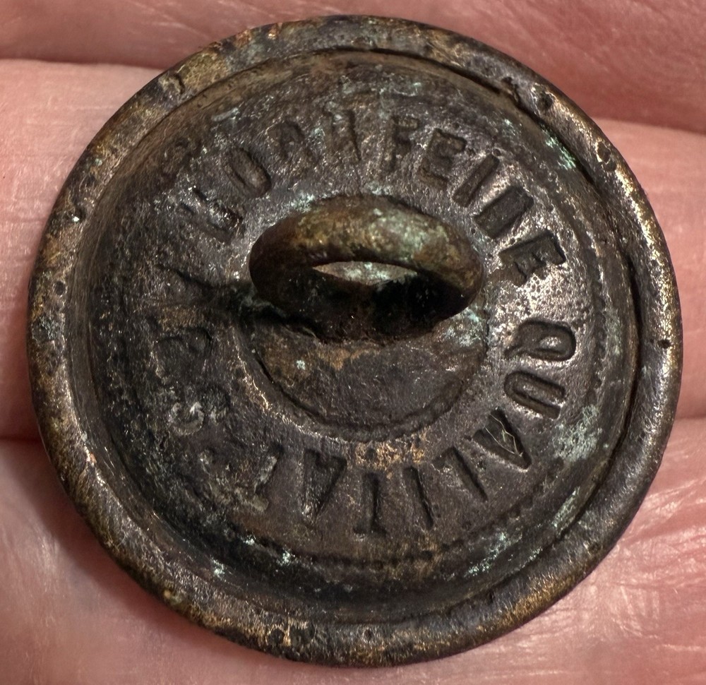 Antique Prussian Official Clerical Coat Button with State Eagle Shield Dug Relic