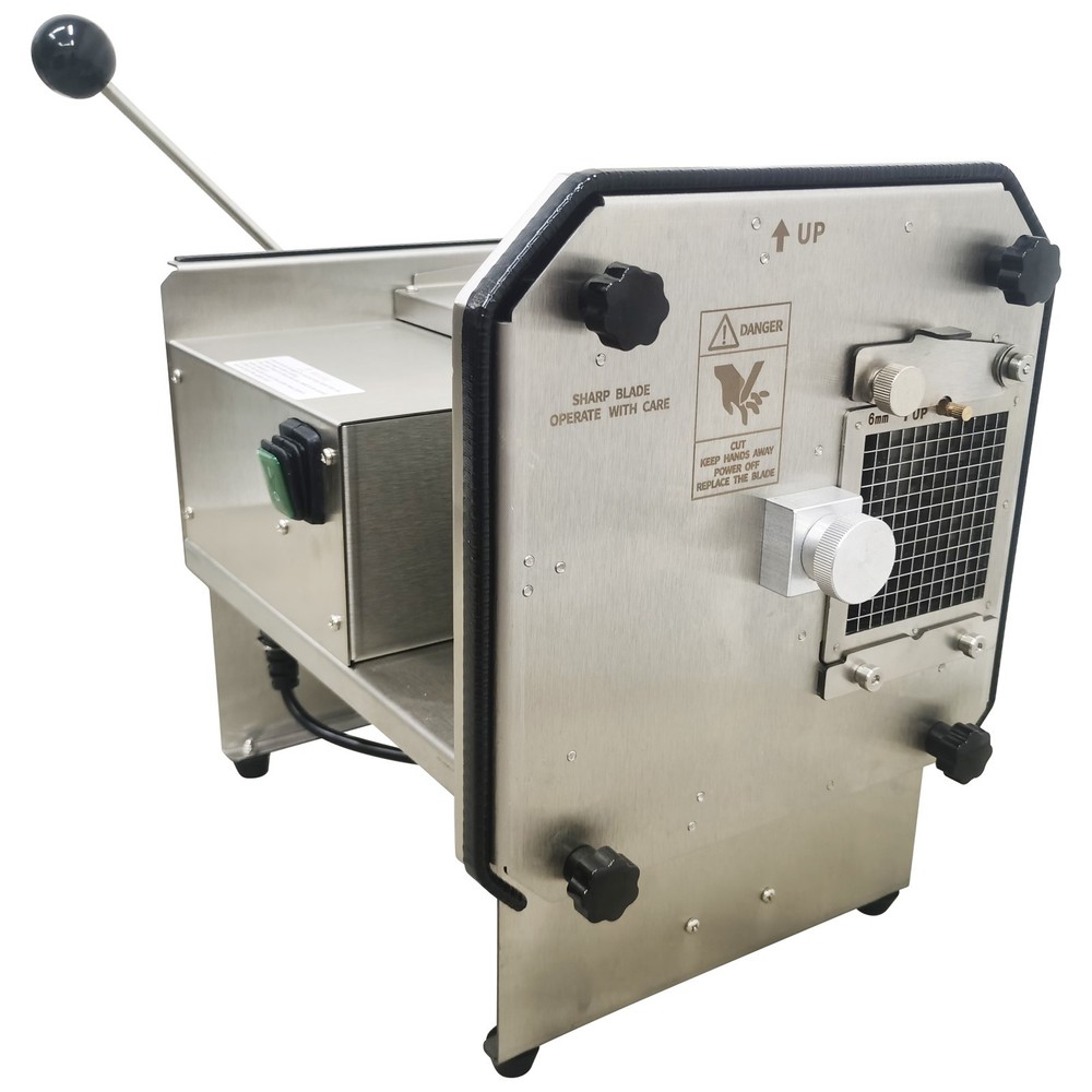 110V Automatic Electric Vegetable Dicer Machine Stainless Steel 6mm Dicing Grid
