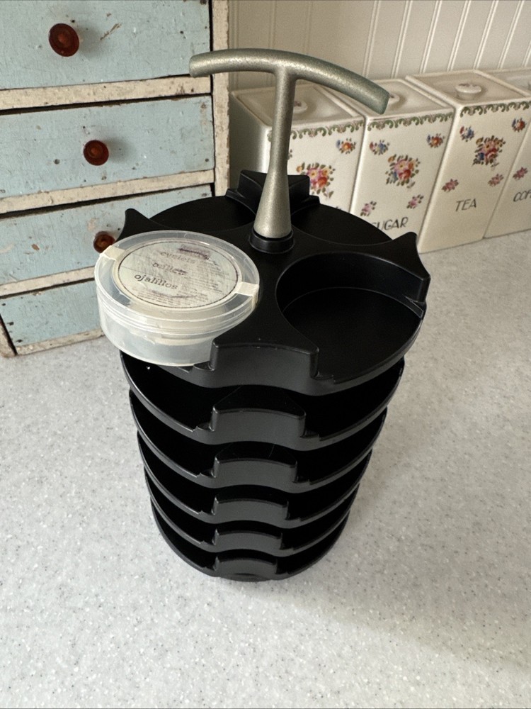 Stampin Up Carousel Holder For Eyelets Brads Button Round Plastic Containers