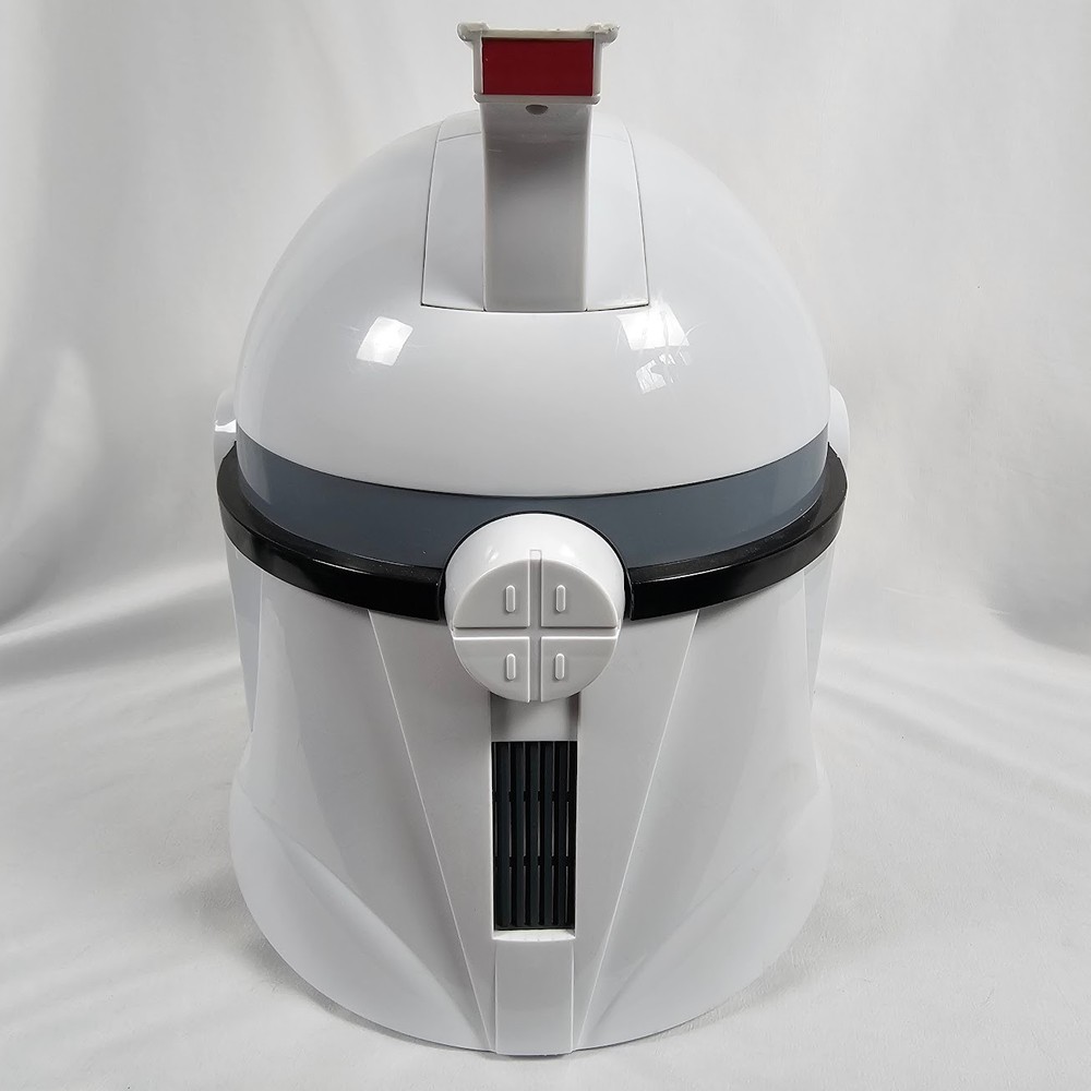 2008 Hasbro White Star Wars Clone Trooper Electronic Helmet - TESTED & Working