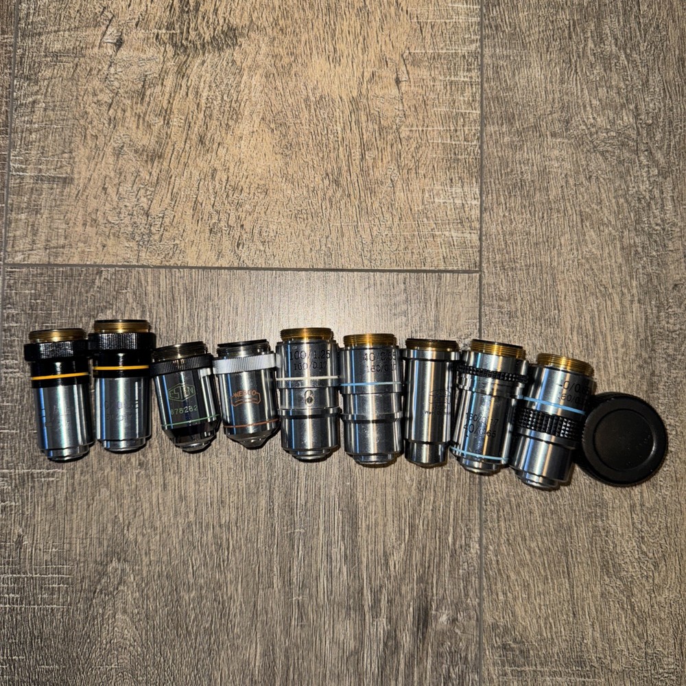 Set of 9 piecesObjective Lens Microscope