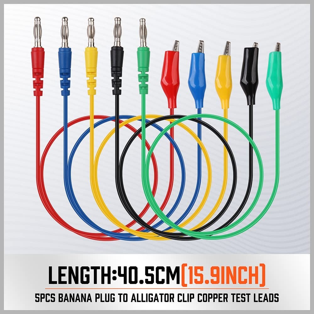 22PCS Back Probe Pin Kit - Electrical Testing Probes with Color-Coded Wires