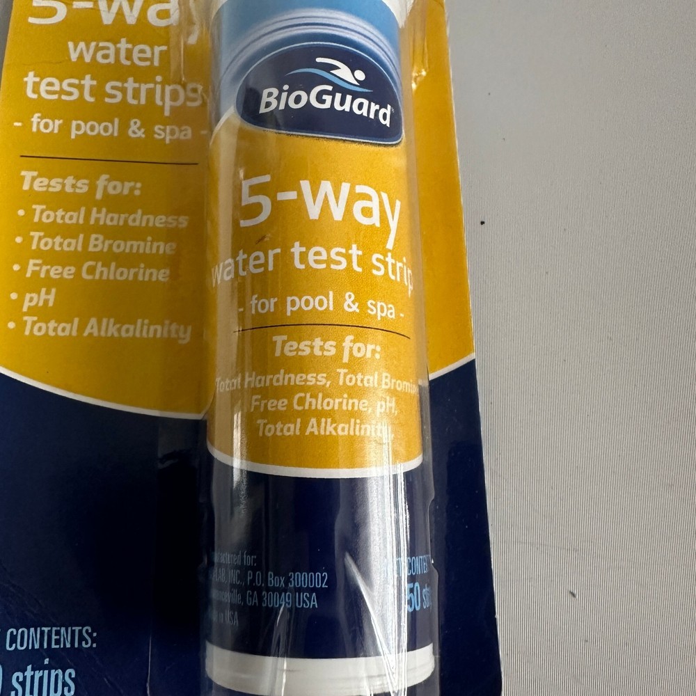 BioGuard 5-Way Test Strips 50 Count NEW Spa & Pool