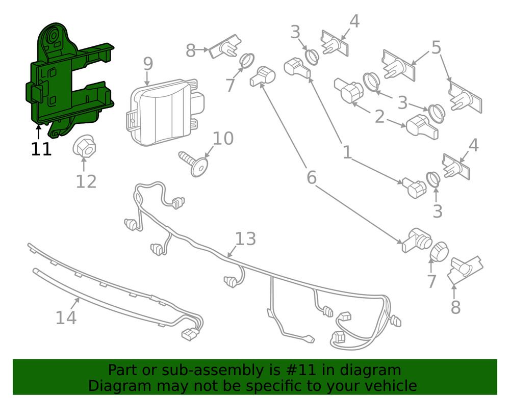 Genuine Volkswagen Mount Bracket 3CC-907-455