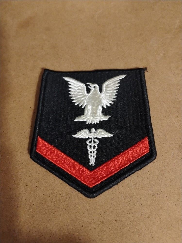 US Navy Pharmacist Mate Corpsmen Petty Officer 3rd Class Rate Patch