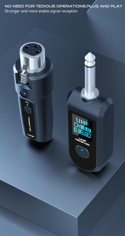 Microphone Dual Transmitter + Receiver Wireless System Loudstar Acoustics