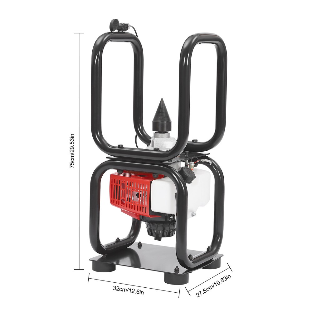 64CC Gas Powered Log Splitter with Manual Start and High Efficiency