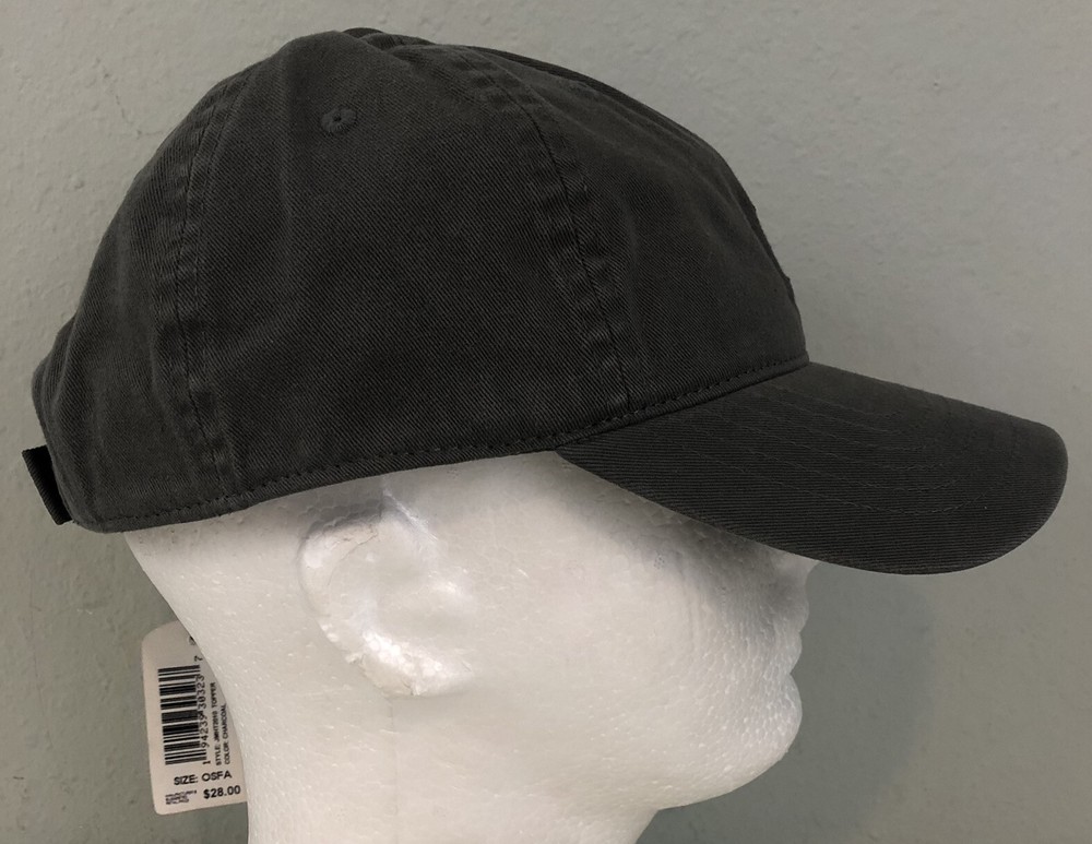 NEW Johnnie-O Hat Surf Logo Adjustable Cap Gray Baseball Hat