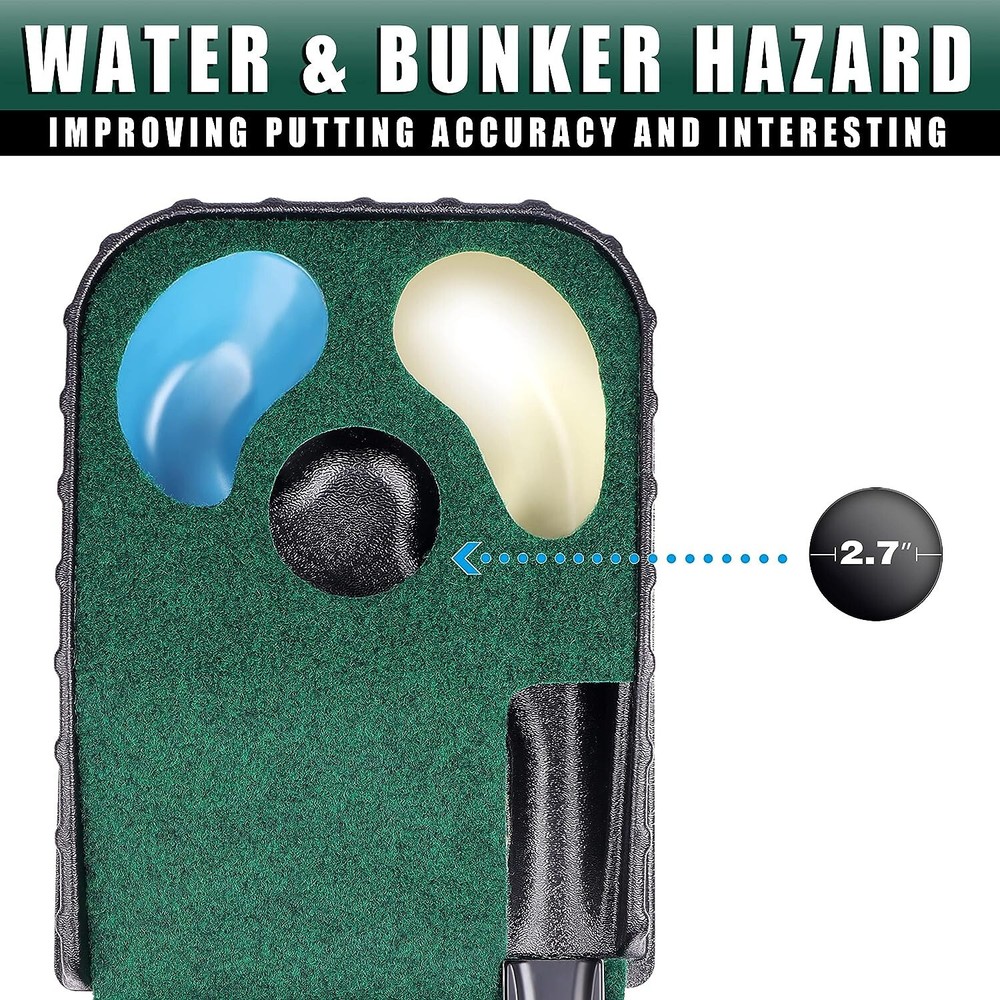 Indoor Golf Putting Mat Auto Ball Return Golf Practice Training Grass Mat Tracks