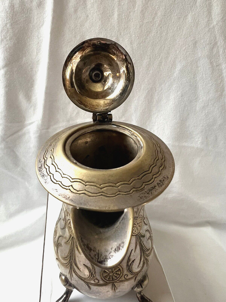 CREAMER Made In India Makers Mark Present but Unknown Electroplate Nickel Silver