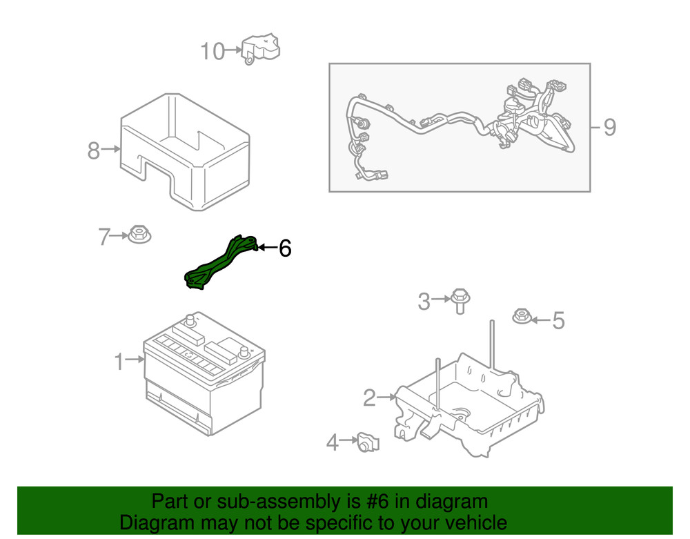 Genuine Ford Hold Down AG1Z-10756-B