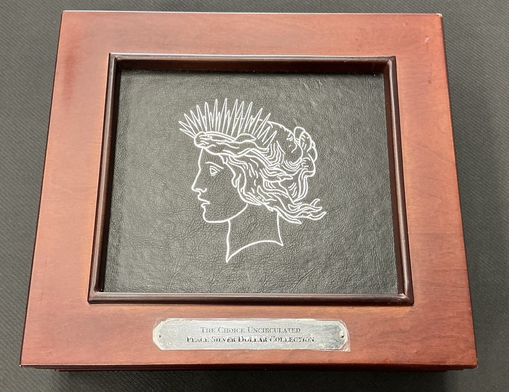 UNC Peace Silver Dollar Collection Display Case ~ PCS Stamps & Coins