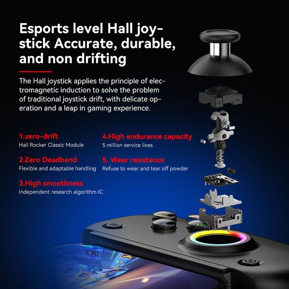 D8 PRO Stretch Gamepad for Dual Hall Somatic Macro Programming for /7025