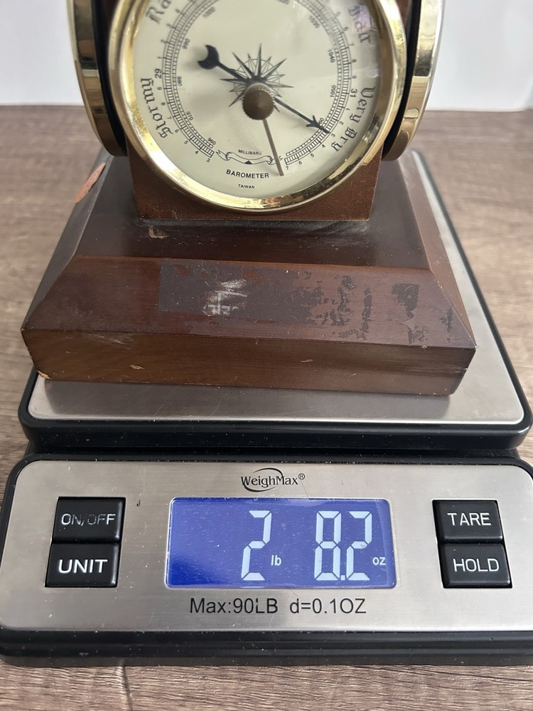 Beautiful Antique World Globe With Barometer, Hydrometer, & Thermometer