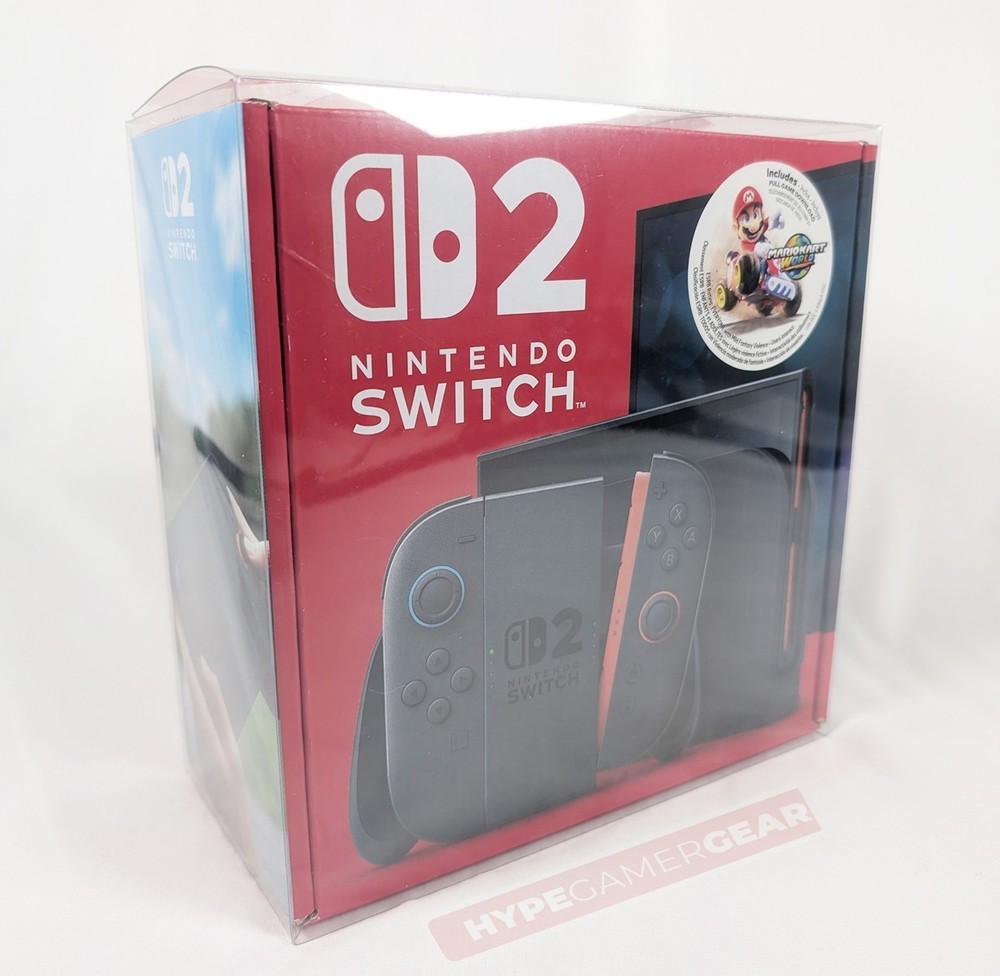 Nintendo Switch 2 Box Protector & Display Case | PET Plastic | Acid-Free |