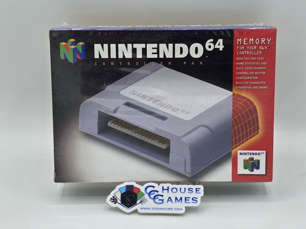 Nintendo 64 Controller Pak Memory Authentic Factory SEALED Clean! *CCGHouse* VD