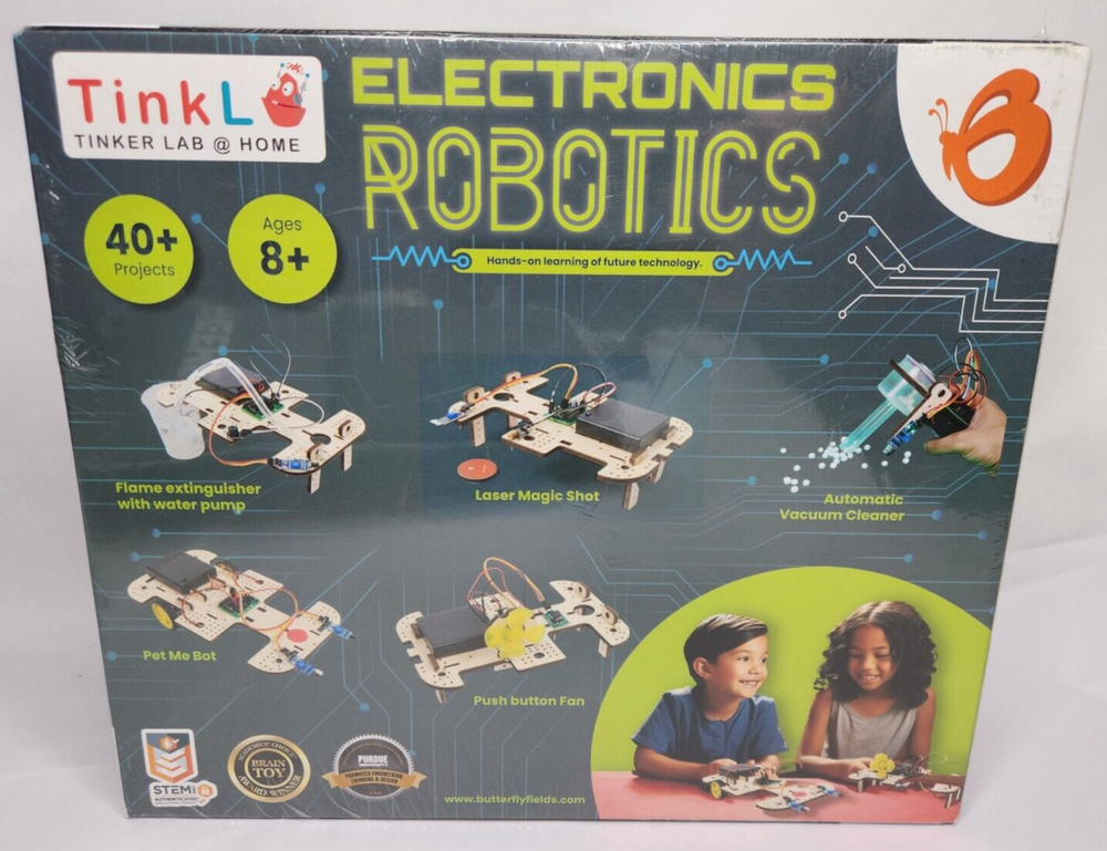 Butterflyedufields 40 In 1 Kit for Age 8+ DIY Robots & Electronics