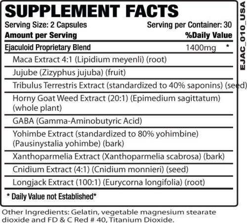 Best Enhancement, Male Supplement, Sex Pills for Men, Hard On, Ejaculoid 60 Ct