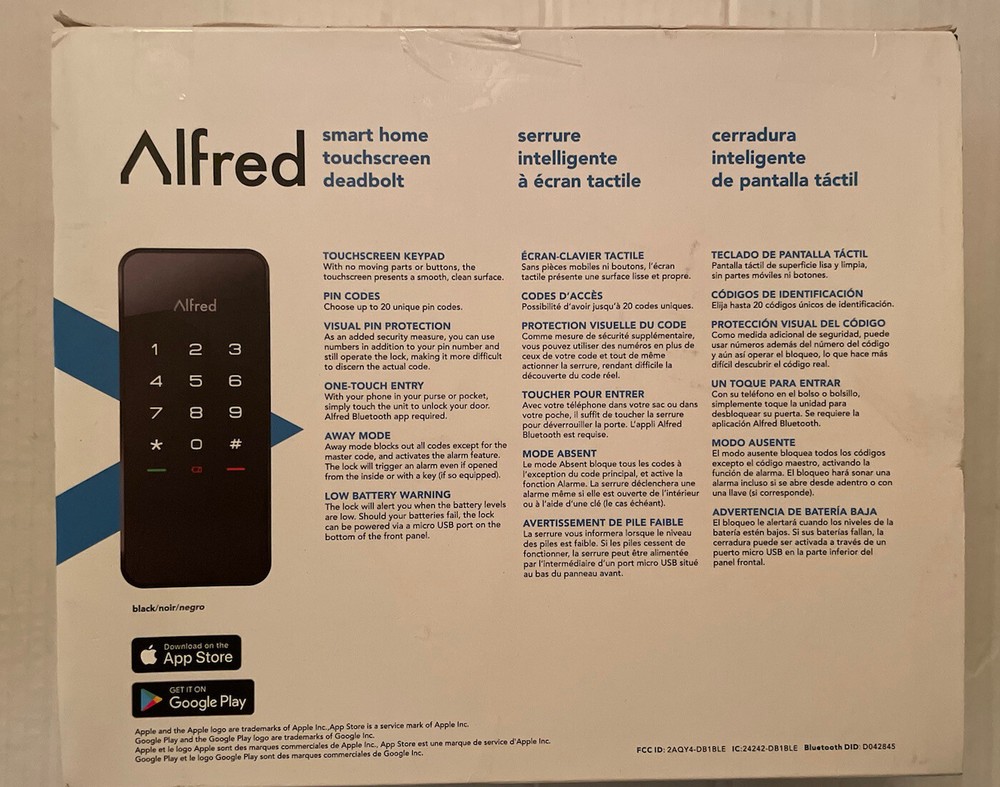 Smart Touchscreen Deadbolt Lock