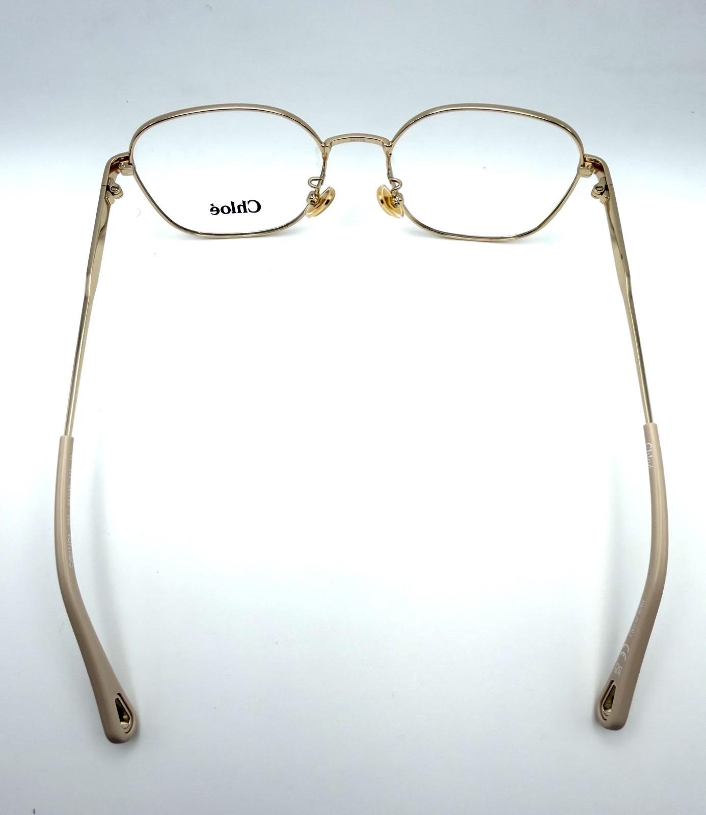 Chloe CH0274OA 002 Gold Square Eyeglasses Frame 54mm New