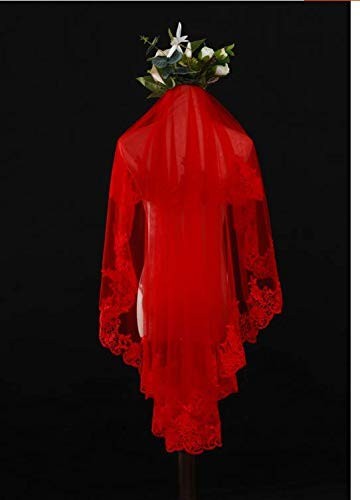 Wedding Bride Veil Beautiful Long Veil with lace at Edge Waist Length