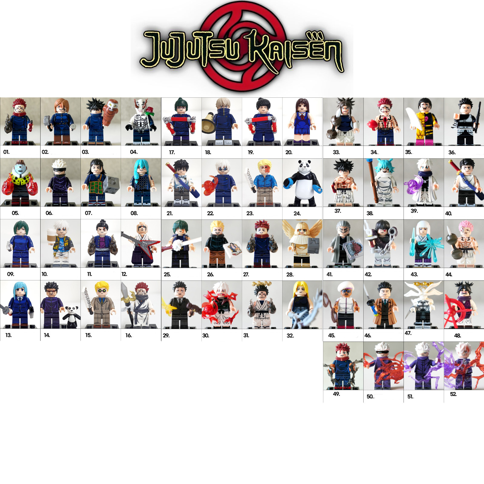 Jujutsu Kaisen Custom Toy Brick Minifigure
