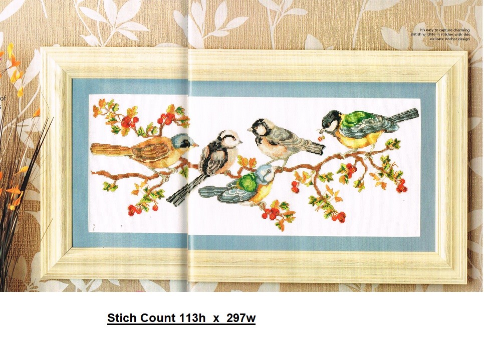BIRDS AND BERRIES       CROSS STITCH PATTERN    ALS - EA