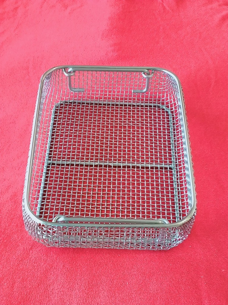 Sterilization Wire Mesh Tray Basket Surgical Autoclave Holding Instruments Lab