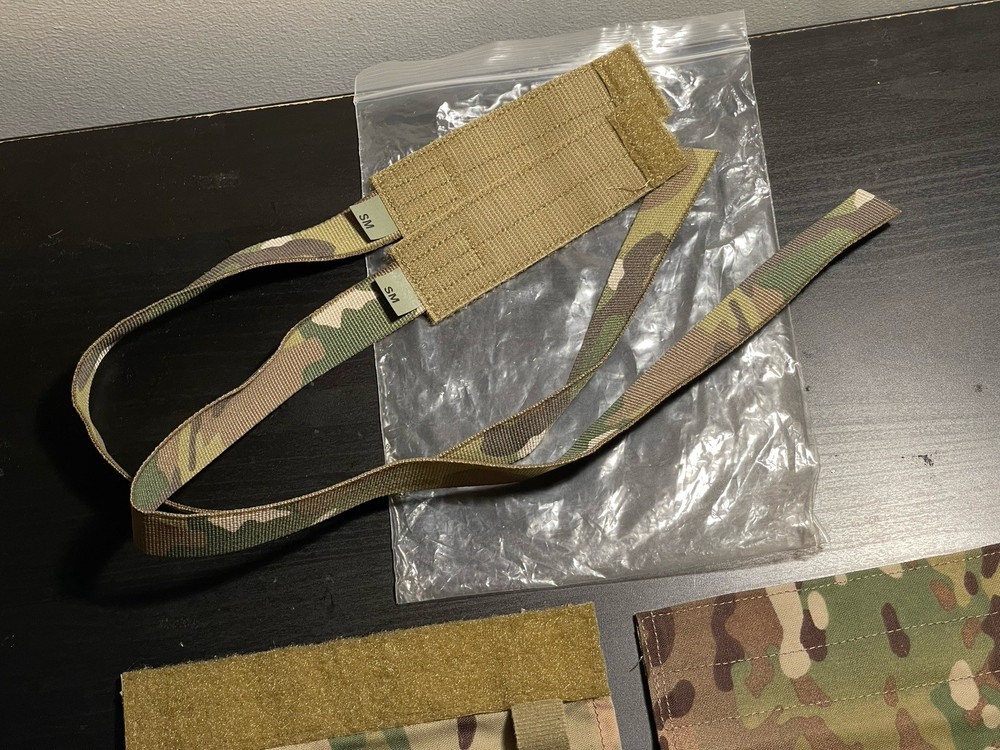 Crye Precision AVS Shoulder Strap Covers + Single Band Cummerbund Multicam Small