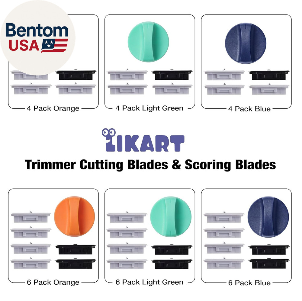 6-Pack Paper Cutter Replacement Blade Kit,Compatible for Cricut Portable Trimmer