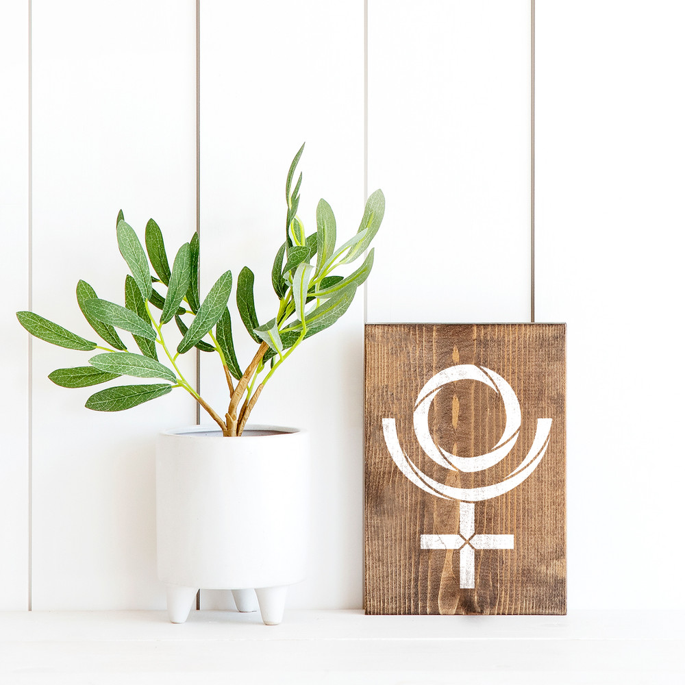 Pluto Astrology Symbol Stencil
