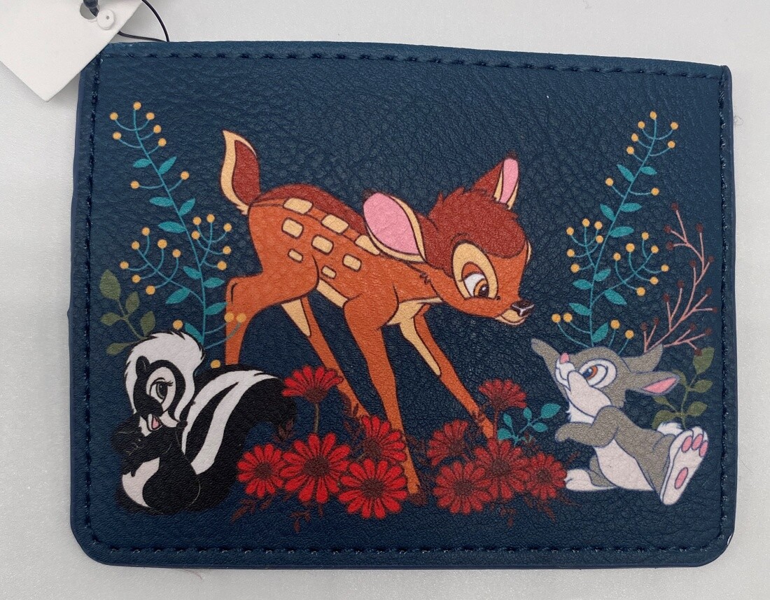 Disney Parks Bambi and Friends Thumper Floral Card Wallet Slim Thin 2023 - NEW