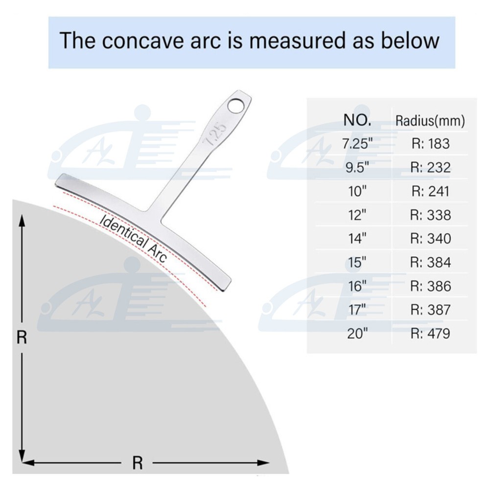 Guitar Neck Notched Straight Edge Understring Radius Gauge String Action Ruler
