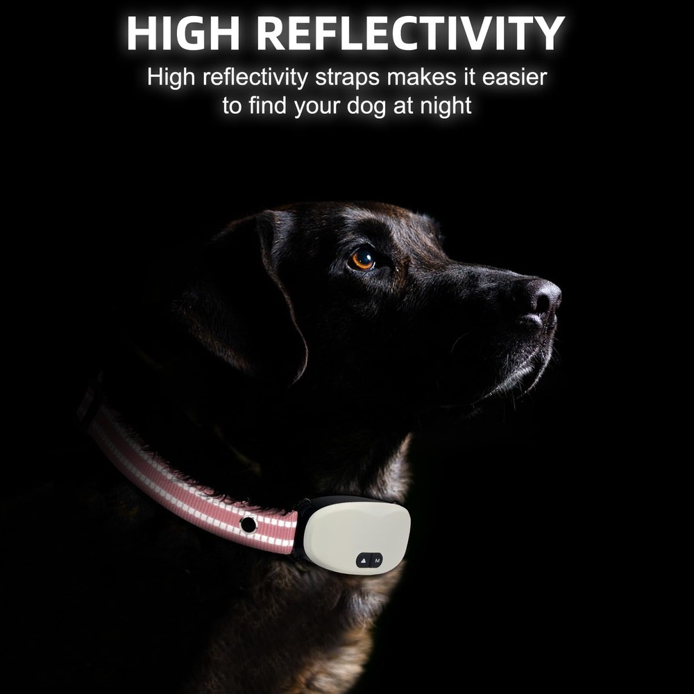 Collar Strap, Reflective Nylon Collar Strap Dog GPS Training Bark Receiver Co...