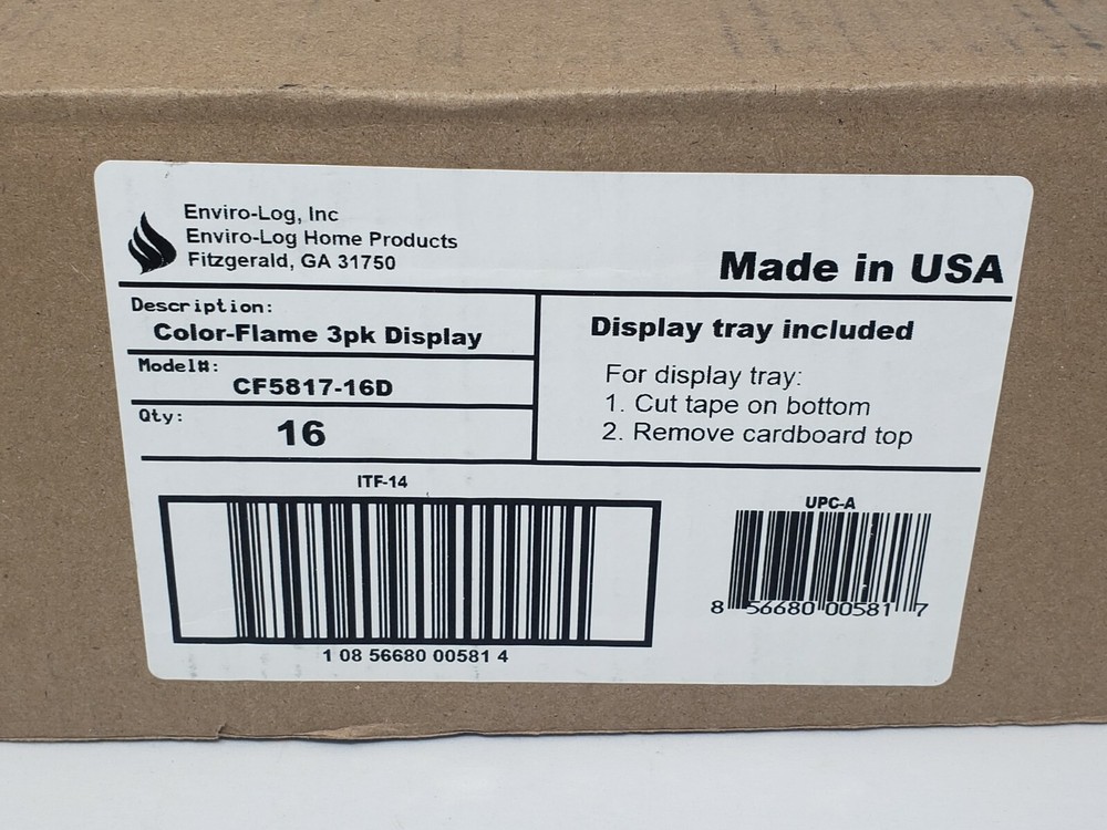 Enviro-Log-Color-Flame-3PK-CF5817-16 - 16 Pack