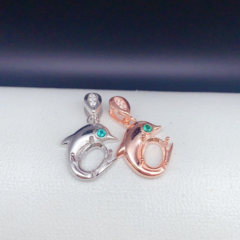 Silver 925 pendant empty setting, DIY blank setting YD96