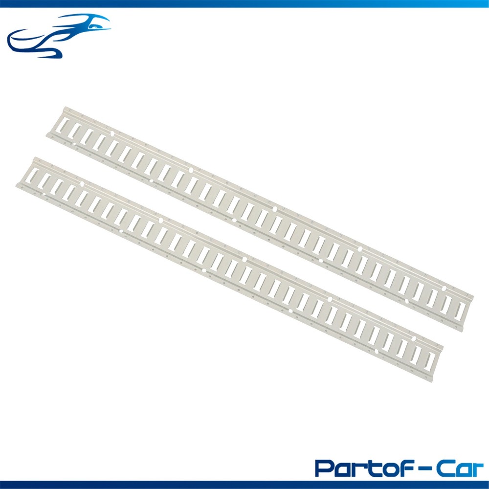 Silver 2 Pack 60" E Track Rail Sections Fit For Mounting In Trailers