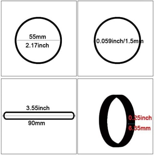 Quality Black Rubber Bands - 0.5 lb High Elasticity for Various Tasks