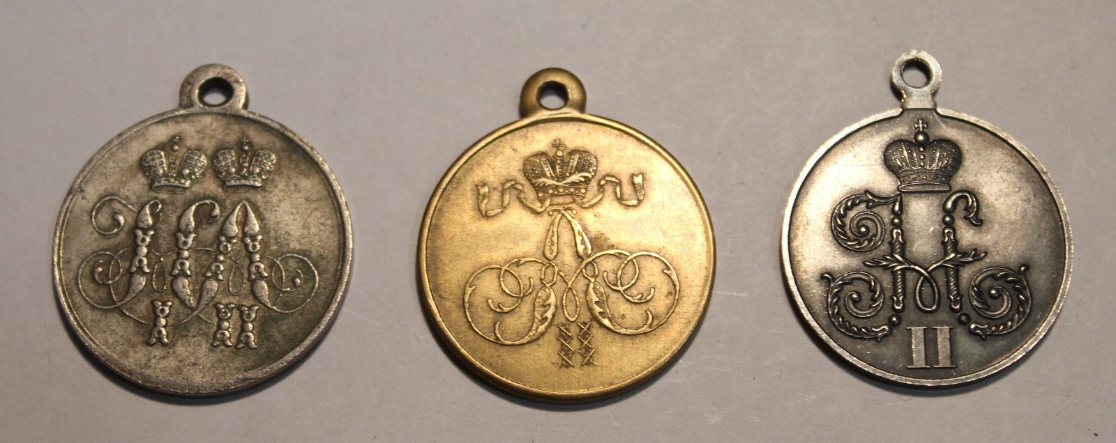 3 Imperial Russian medals: Defense Sevastopol Conquer Khanate Boxer Rebellion