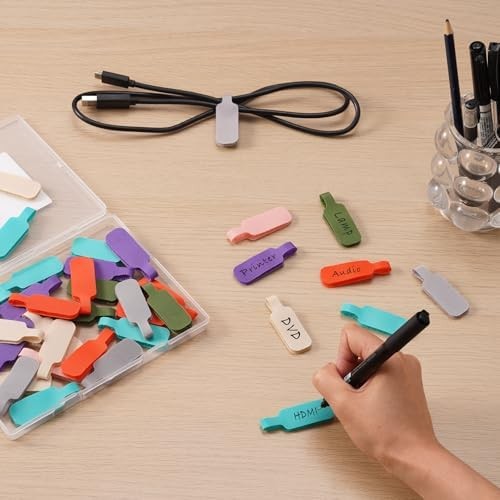 Trilancer Cable Cord Labels Large Size 35 PCS