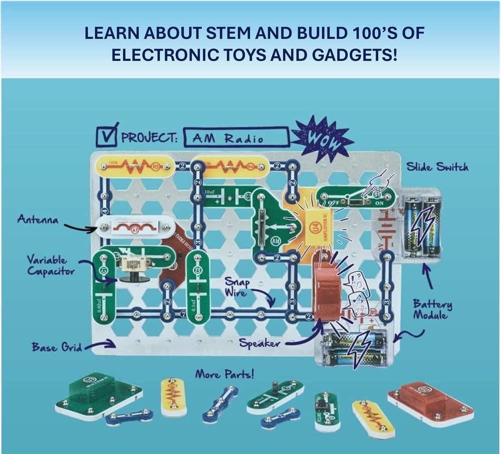 Over 300 STEM Learning Projects - Classic SC-300 Electronics Exploration Kit