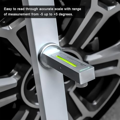 Adjustable Magnetic Gauge Tool, Camber Castor Strut Wheel Alignment White