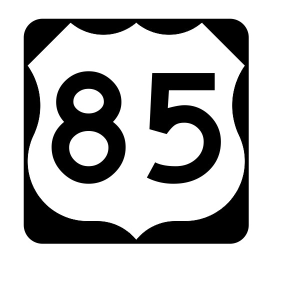 US Route 85 Sticker Decal