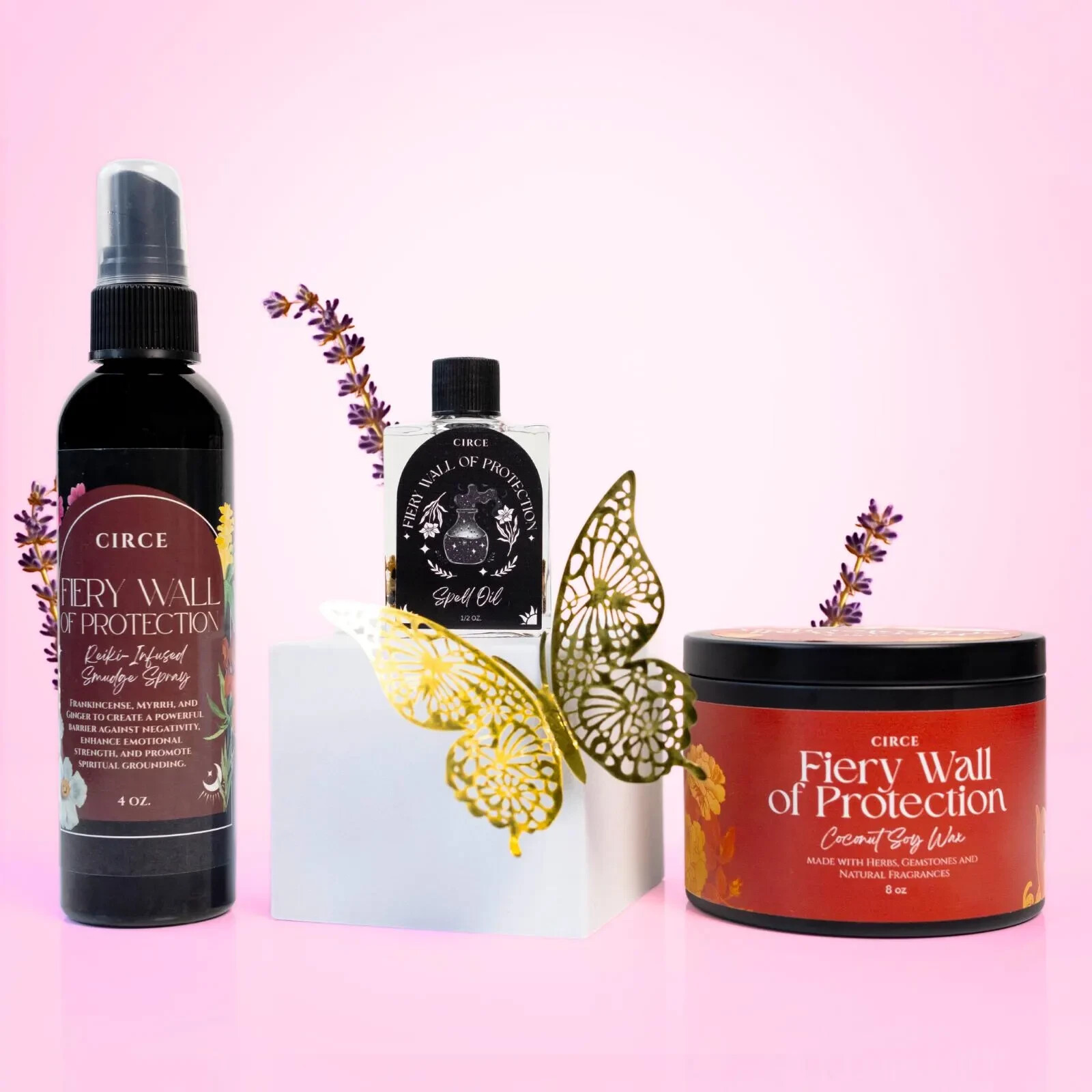 Fiery Wall of Protection Spell Oil | 1/2 oz Anointing Oil for Strong Spiritual